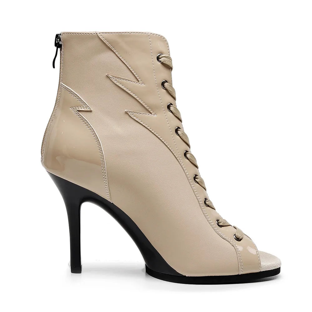 Black High Women Heels Trend Stilettos Jazz Dance Woman Shoes Latin Dancing Street Sexy Stilettos Booties Plus Size