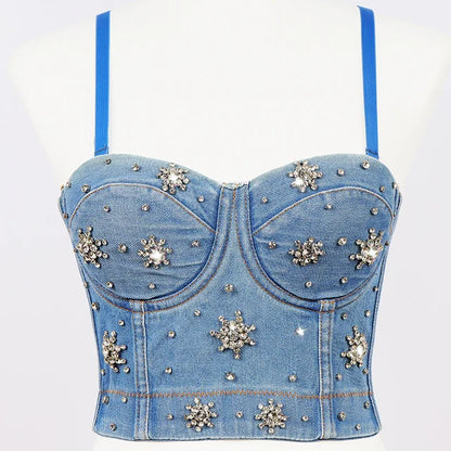 Faionable Street Sle Sequin Slim Tank Top Women's Casual Bright Spangles Strap Vest Ladies' Polyester Streetwear