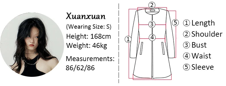 Lautaro Spring Autumn Oversized Khaki Long Trench Coat for Women Double Breasted Loose Casual Black Korean Fashion Overcoat 2025