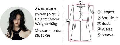 Lautaro Spring Autumn Oversized Khaki Long Trench Coat for Women Double Breasted Loose Casual Black Korean Fashion Overcoat 2025