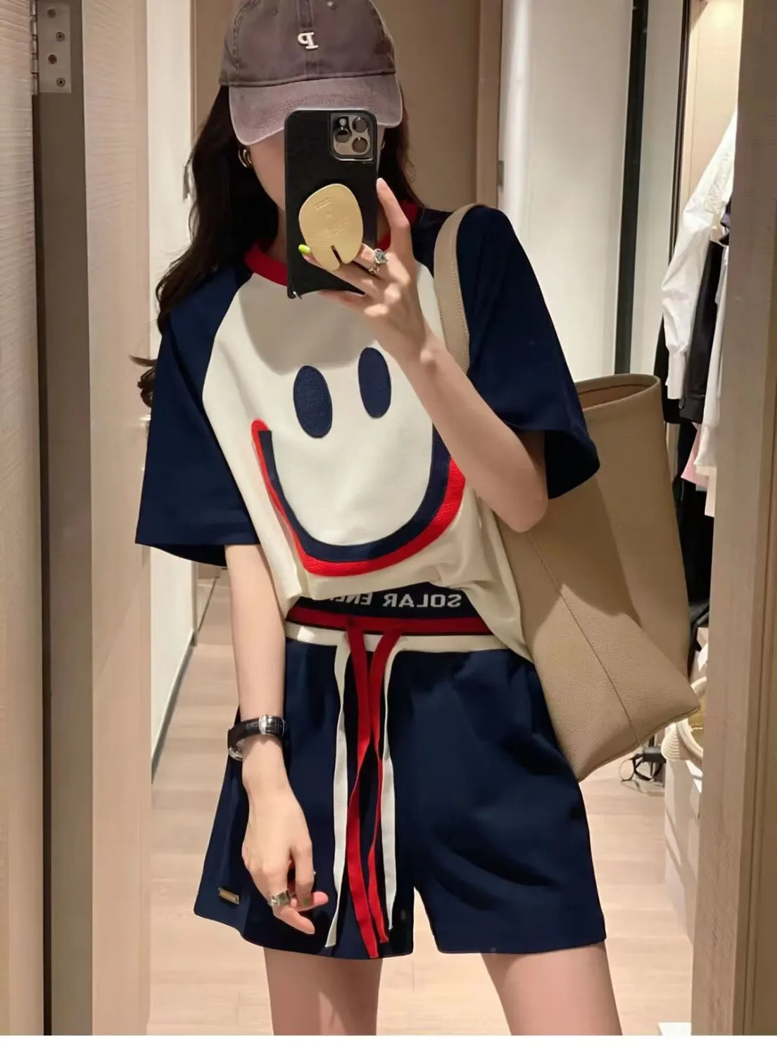 Summer 2023 plus Size Women's Fashionable Soft Style Meat Covering Two-Piece Set Street Style Cute Casual Sportswear Ensemble