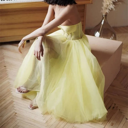 Elegance Lace Design Elegant Cocktail Party Vestidos Slim Wasit Sleeveless Tiered Pleated Midi Length Evening Formal Prom Dress