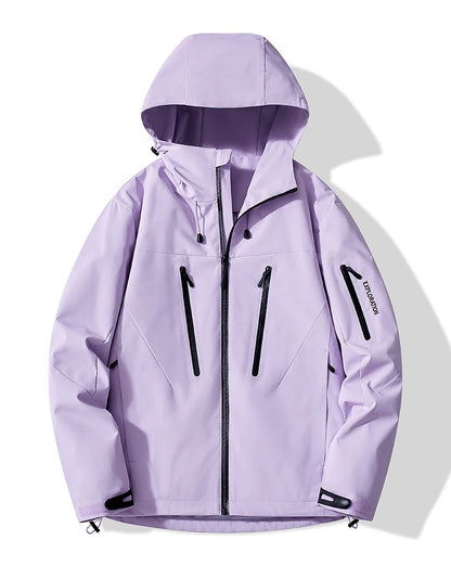 JNLN Unisex Rain Coat Hiking Camping Trekking Mountaineering Waterproof Jackets Men Women Outdoor Sporty Windproof Windbreaker