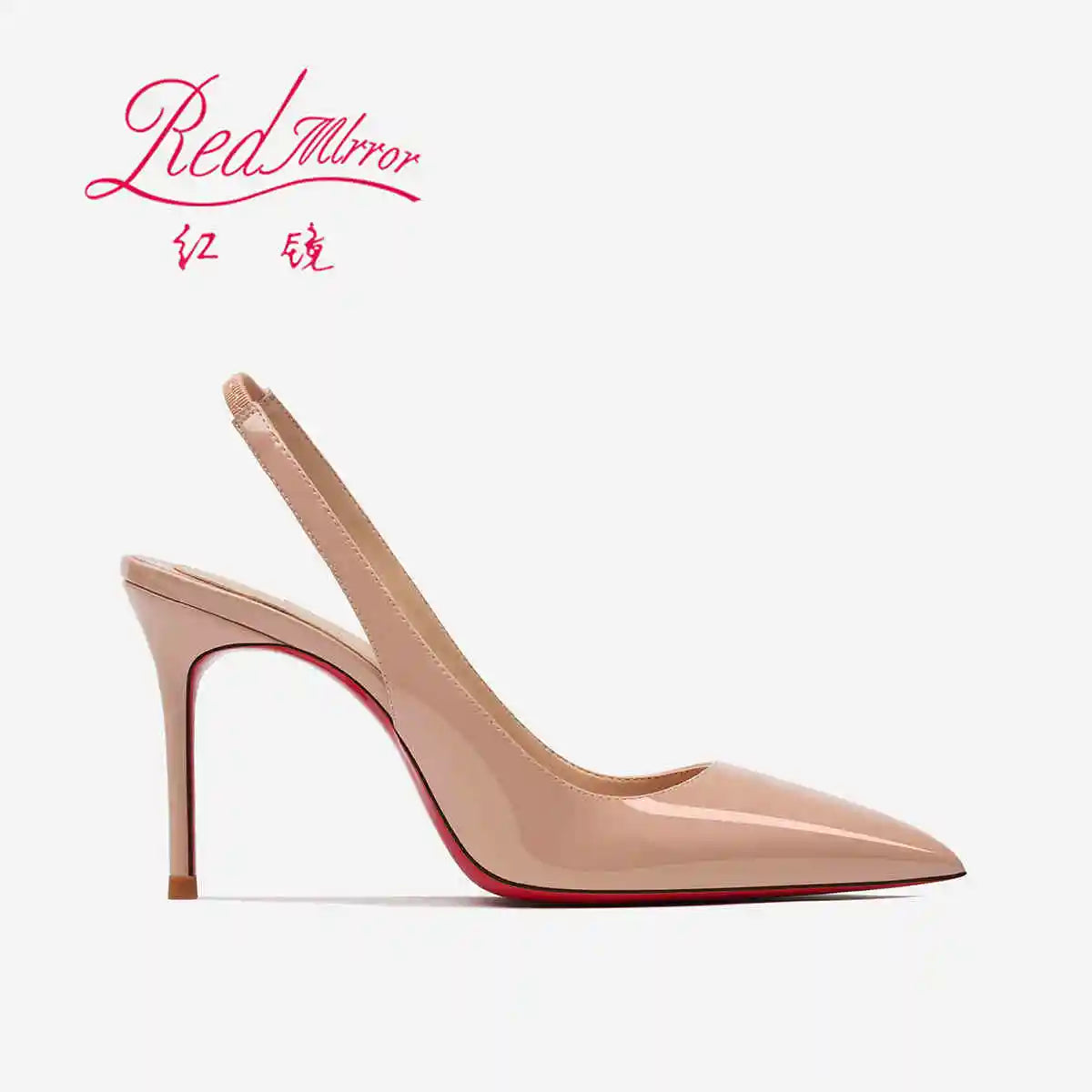 Heeled sandals Red Shiny Bottoms Naked color luxury Hollow 2025 New Elegant High Heels Sexy Slingbacks Ladies Shoes Women shoes