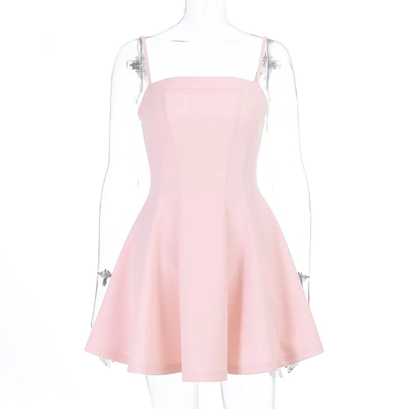 Townlike A-line Ball Gown Dress Women Spaghetti Strap Mini 2026 Spring Summer Dress Backless Nightclub Sexy Party Dresses