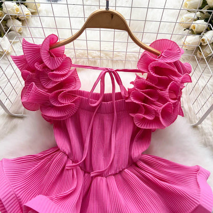 Sexy Drawstring Casual Blouses for Women Almighty Summer Short Sleeve Solid Colours Femme Shirts Tops Chic Ruffles Woman Blusas