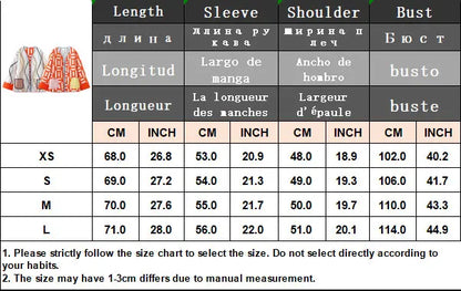 HH Floral Print Jacket For Women Autumn Quilted Reversible Cotton Coat Cardigan Long Sleeve Jackets Elegant Woman Streetwear