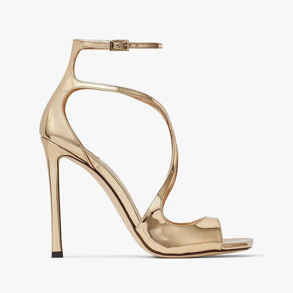 2026Ladies' Summer New Fashionable High-heeled Open Toed Sandals Square Toe Party Sexy 34-43Large Women's Shoes