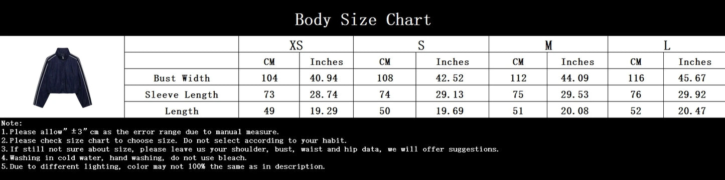 KONDALA Women High Street Denim Set Spring Fall Trendy Side Stripe Stand Collar Zipper Jacket Lace-up Pant 2026 Casual Pants Set
