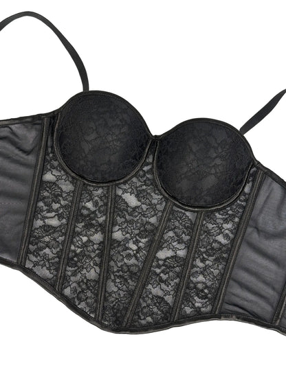 Floral Lace Lady Bustier Elegant Shaping Sexy Lace Women Corset Girls Slim Evening Wear Crops Lady Short Sweet Body Shaper Top