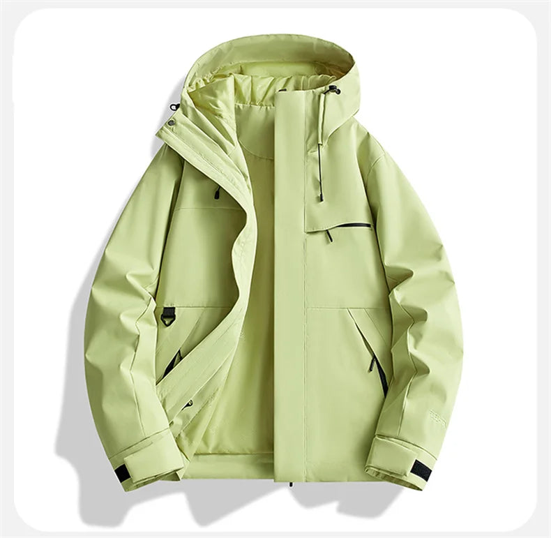 Spring Fall Waterproof Hiking Jacket Women Hooded Hunting Running Trekking Fishing Jackets Outdoor Ride Climbing Windbreaker