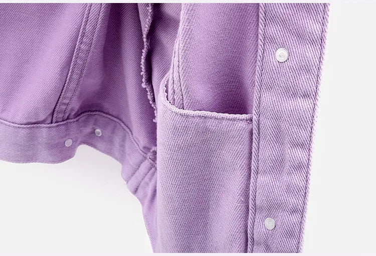 Classic Denim Jacket Women Jeans 2023 Jean Boyfriend Jackets for Women Oversize Loose Coat Veste Femme Purple White Yellow Mujer