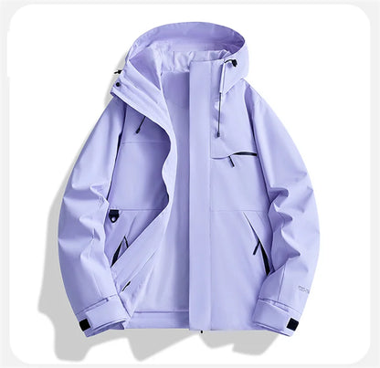 Spring Fall Waterproof Hiking Jacket Women Hooded Hunting Running Trekking Fishing Jackets Outdoor Ride Climbing Windbreaker