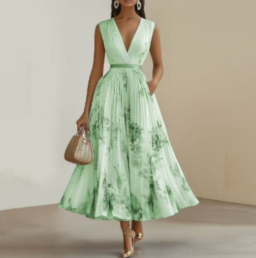 Printed Sleeveless Dress