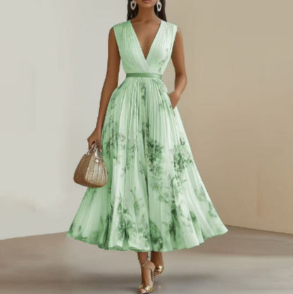 Printed Sleeveless Dress