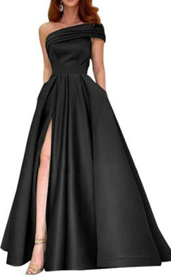 One Shoulder Satin Tutu Dress